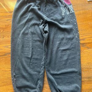 Vtg 2000s Victoria secret I heart pink sweatpants XS/S